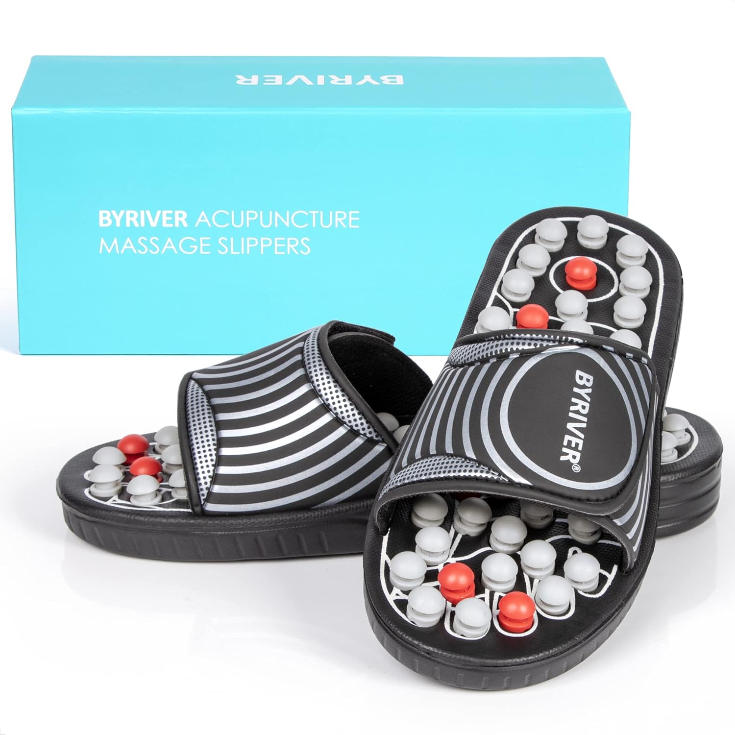 BYRIVER Tension Fatigue Relief Massager Slippers BYRIVER