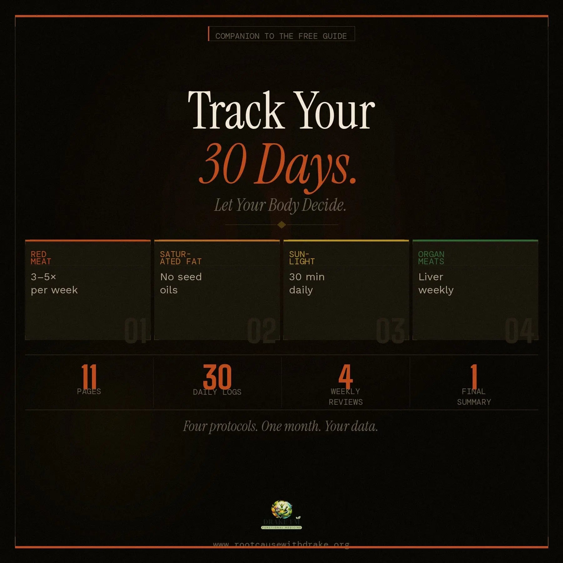 30-Day Food Tracking Notebook: Complement to "They Changed the Story" Drake FM